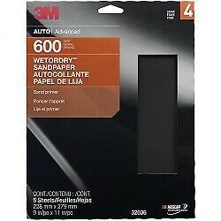 3M 32036 3M Imperial Wetordry 9&#034; x 11&#034; Sheet - 5 Sheets per Pack