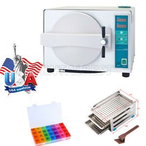 18L Dental Automatic Drying Autoclave Steam Sterilizer Medical Sterilizition US