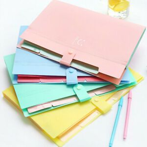 A4 File Document Bag Pouch Bill Folder Holder Organiser Fastener Office Tools_US
