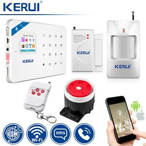 KERUI W18 Wireless WiFi GSM SMS Home Security Alarm System Siren Sensor Detector