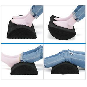 Ergonomic Foot Rest for Under Desk Comfort Footrest Non Slip Bottom Black