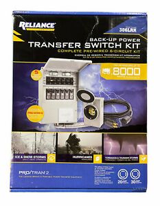 Brand New! Reliance Controls 6-Circuit Backup Power Transfer Switch Kit 306LRK