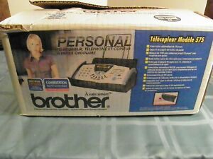 Brother FAX-575 Personal Fax Machine, Phone &amp; Copier