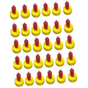 30x Lamb Pet Cat Nipple Teat Orphan Soft Red Ewe Sheep Feeder Bottle Milk
