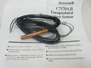 HONEYWELL C7170A 1010 PLATINUM IMMERSION SENSOR 3&#034; INSERTION  -40F TO 250F