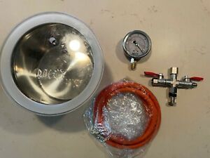 BACOENG 2 Quart Stainless Steel Vacuum Chamber Silicone Kit for Degassing Res...