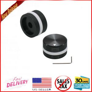 Electric Guitar Bass Potentiometer Control Knobs in Black