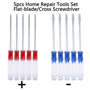 5Pcs Home Repair Tools Set Small Precision Flat-blade/Cross Screwdriver n$