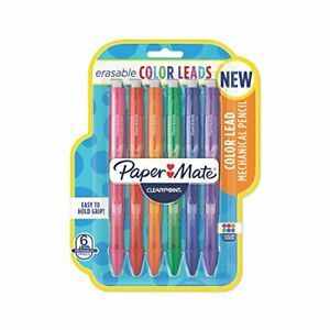 Paper Mate Clearpoint Color Lead Mechanical Pencils, 0.7mm, Assorted Colors, 6 C