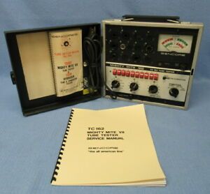 Sencore Mighty Mite VII TC-162 Tube Tester Tested &amp; Working – with Manual