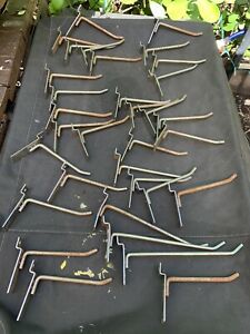 Slatwall Hooks Lot of 33 Chrome Slat Wall Metal Hooks Commercial Hook