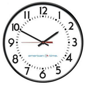 AMERICAN TIME U55BHBA504 Wall Clock,Analog,Electric