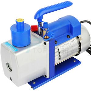 5CFM 1/3HP Vacuum Pump HVAC Refrigeration R134 R410a Single Stage AC Refrigerant