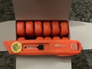 12 ct Allway Tools Self-Retracting Plastic Box Cutters Safety Knives