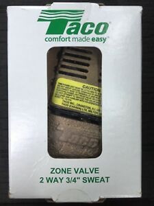 TACO 571-2 2 WAY 3/4&#034; SWEAT ZONE VALVE NEW IN BOX FREE SHIPPING