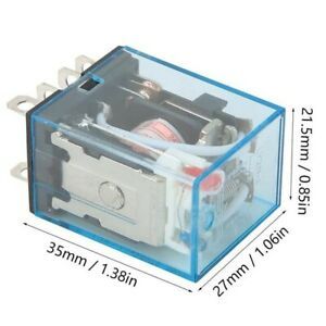 8 Pin Relay And Socket Base DPDT Electrical Equipment HH62P JQX-13F Supplies