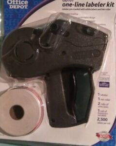Office Depot D101 like Monarch 1131 One Line Label Labeler Gun 7,500 labels ink