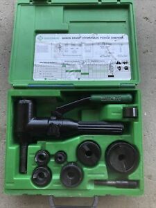 GREENLEE 7906SB Quick Draw 90 Hydraulic Punch Driver KIT 1/2 - 2&#034; Conduit Clean!