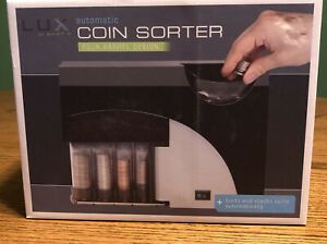 LUX Automatic Coin Sorter - Sorts Pennies Nickels &amp; Quarters