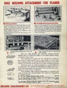 Belsaw Foley Assembly and Operating Instructions Molding Attachment