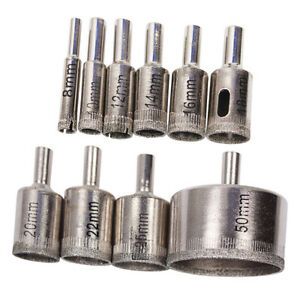 10PC Diamond Drill Bit Hole Saw Kitchen Drilling Tool for Ceramic Marble