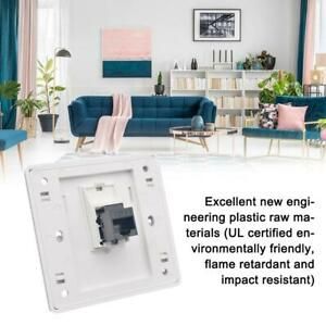 1PCS/SET  Wall Socket Plate One Port Network Ethernet LAN CAT6 Outlet Panel