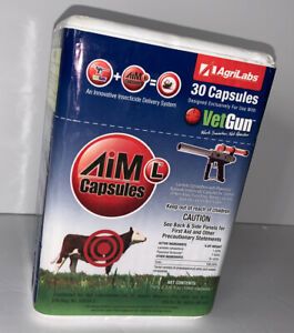 VetGun VetCaps AIM-L Soft Gel Caps Liquid Parasiticide Fly Lice Cattle 30 Pack