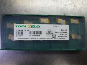 Tool Flo Carbide Inserts QTY10 FLTP-3R GP3R (LOC2314)