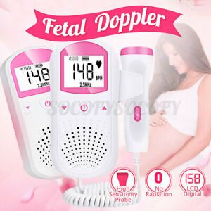 Baby Fetal Doppler Built-in 2.5MHz Probe LCD Screen Display
