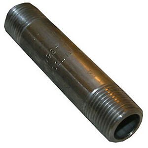 32-1715 Stainless Steel Pipe Nipple, 3/8 x 6-In. - Quantity 6