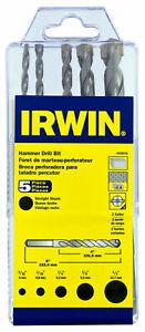 Irwin Industrial Tool 5 Piece Hammer Drill Bit Set  4935076