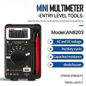 Mini Multimeter Digital Display 4000 Count True RMS Diode Voltage Battery Tester
