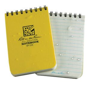 RITE IN THE RAIN Water Weatherproof Top Spiral Notebook 3&#034;x4-1/2&#034; Note Pad Paper