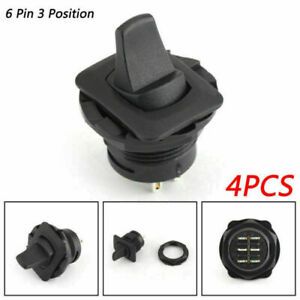 4x R13-405D DPDT Toggle Switch 6 Pin 3 Position ON-OFF-ON 10A/125VAC 6A/250 EP