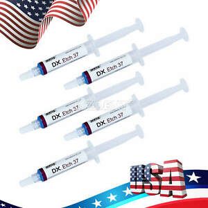 Dentex Dental 37% Phosphoric Acid Etching Gel Etchant 5ml/syringe DX
