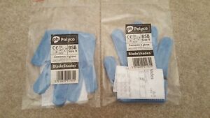 Pair Of Polyco BSB/09 Blade Shades Blue Glove Size