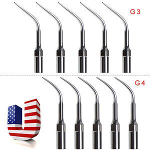 5PCS Dental Ultrasonic Piezo Scaler Tips Fit EMS Handpiece Scalling G3 G4