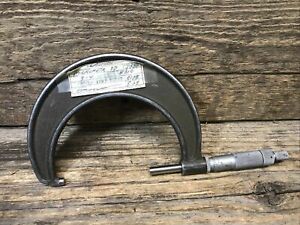 lufkin micrometer 3-4” outside ~ Vintage Military Tool