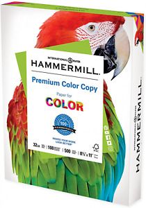 Hammermill Printer Paper, Premium Color 32 Lb Copy 1 Ream | 500 Sheets, White