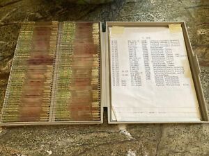 Vintage ANATOMY Microscope Slides 100 Histology Medical Human Skin Pathology