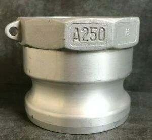 Moon American Aluminum Type A Adapter, 2.5&#034; Male CamLock X 2.5&#034; Female NPT - NEW