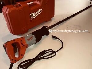 Milwaukee spray foam insulation sawzall w/ adapter and 2 Opencell Saw blades