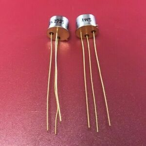 MWS 2N2727 Small-Signal Bipolar Junction Transistor NPN Type TO-5 OLD GOLD (2PC)