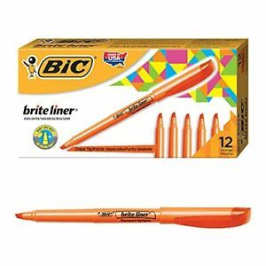 BIC Brite Liner Highlighter, Chisel Tip (12 Count)
