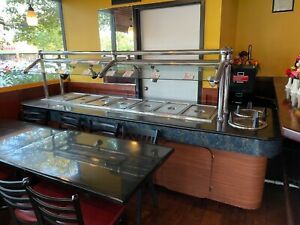 Hot and cold buffet table in great working condition