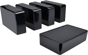 Pinfox Plastic Project Box ABS IP65 Electronic Junction Box Enclosure (Black)