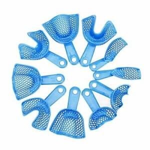 Flexible (Moulded) Dental Heat mouldable Impression Tray, Blue, Set o