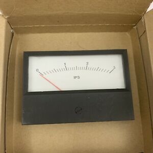 Weschler Instruments Si/523 R 0-100 VDC S 0-3 IPS Simpson Panel Meter RARE