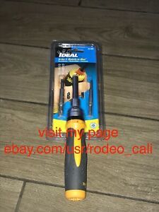 NEW- Ideal 35-988 9-in-1 Ratch-a-Nut Screwdriver FAST SHIPPING