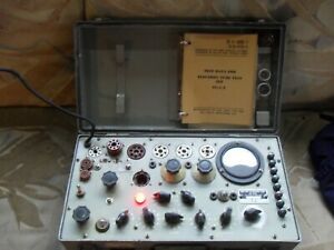 Vintage Army MILITARY TEST SET ELECTRON, Tube TV-7/U Tester Portable S/N 5186